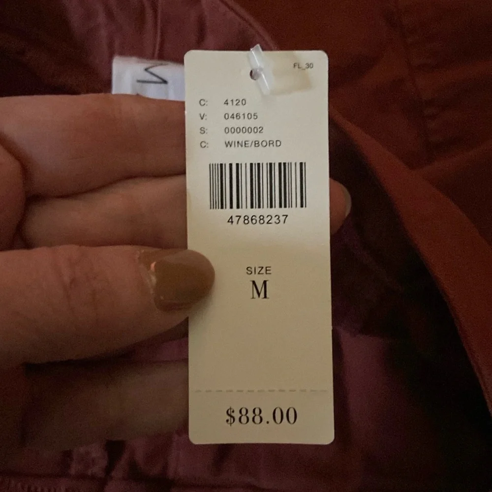 NWT Anthropologie brand AMADI Jupe Button Front Terra Cotta Mini Skirt size M